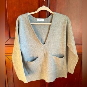 Something (Japanese brand) long gray knit tunic